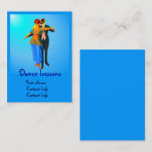 Carte De Visite Chiens de salle de bal de danse (Devant / Derrière)