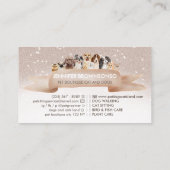 Carte De Visite Chiens en crème de sable beige (Dos)