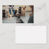 Carte De Visite Chiens en formation à l'installation (Devant / Derrière)