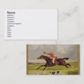 Carte De Visite Chiens encourageants, 1839 (huile sur le panneau) (Devant / Derrière)