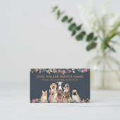 Carte De Visite Chiens Greyhound Caniche Aussie Pug Corgi Yorkie (Debout devant)