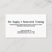 Carte De Visite Chiens heureux | Empreintes de pattes et os (Dos)