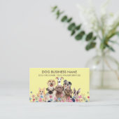 Carte De Visite Chiens jaunes (Debout devant)