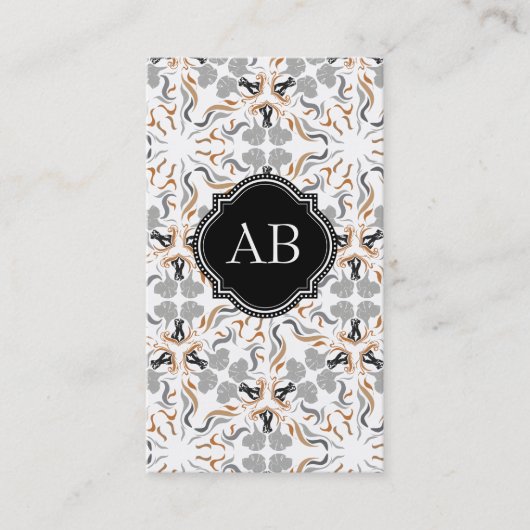 Carte De Visite Chiens Marron Tendance (Devant)