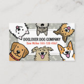 Carte De Visite Chiens mignons Animaux Sitter Chien Walker Animaux (Devant)