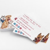 Carte De Visite Chiens mignons Groomer Walker Sitter