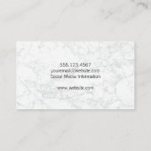 Carte De Visite Chiens mignons | Marbre (Dos)