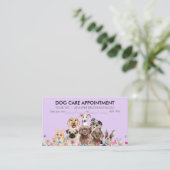 Carte De Visite Chiens pourpres Boho Chic Nomination (Debout devant)