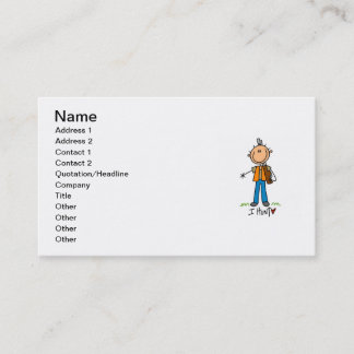 Carte De Visite Chiffre chasseur de bâton