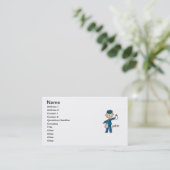 Carte De Visite Chiffre de bâton de travailleur postal (Debout devant)