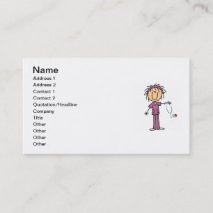 Carte De Visite Chiffre femelle blanc T-shirts et cadeaux de bâto