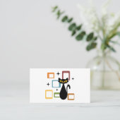 Carte De Visite Chiffre noir du milieu du siècle (Debout devant)