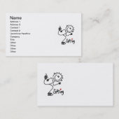 Carte De Visite Chiffre simple T-shirts et cadeaux de bâton de (Devant / Derrière)