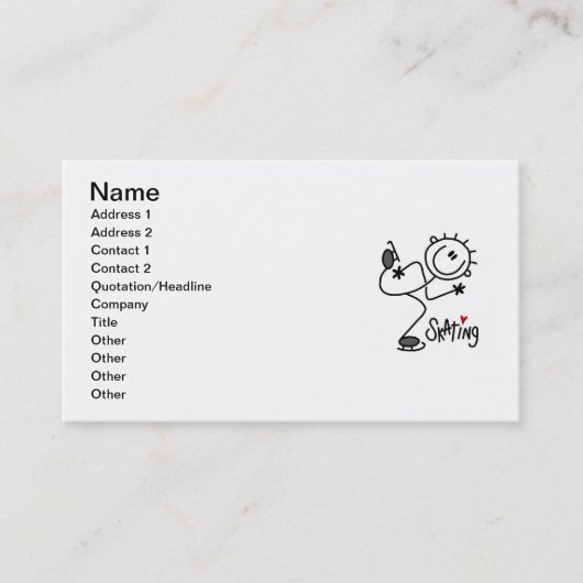 Carte De Visite Chiffre simple T-shirts et cadeaux de bâton de (Devant)