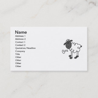 Carte De Visite Chiffre T-shirts et cadeaux de bâton de moutons