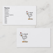 Carte De Visite Chiffre T-shirts et cadeaux de bâton de poulet (Devant / Derrière)