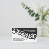 Carte De Visite Chiffres financiers Chic Wave (Debout devant)