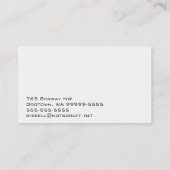 Carte De Visite Chihuahua Chig Pet 3d line art (Dos)