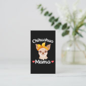 Carte De Visite Chihuahua Mama mère Amoureux des chiens (Debout devant)