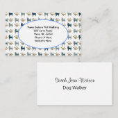 Carte de visite Chihuahua & Paw (Devant / Derrière)