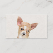 Carte De Visite Chihuahua Peinture - Cute Original Chien Art (Dos)