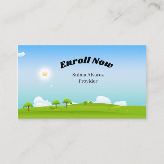 CARTE DE VISITE CHILDCARE (Dos)