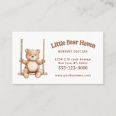 Carte De Visite Childcare Daycare Babysitter Nanny Service (Devant)