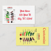 Carte De Visite Chiles Fresh and Dry Thunder_Cove (Devant / Derrière)