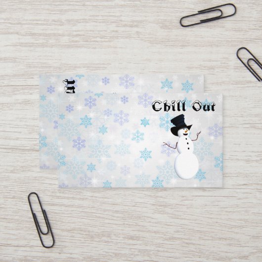 Carte de visite Chill Out (Devant/Arrière en situation)