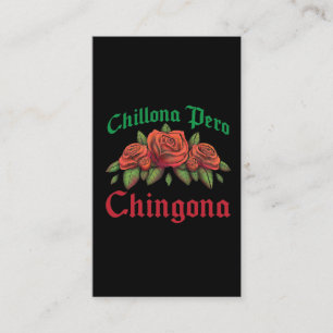 Carte De Visite Chillona Pero Chingona Latina Cry Baby Mais Badass