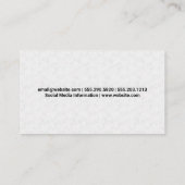 Carte De Visite Chimie Beakers | Microscope (Dos)