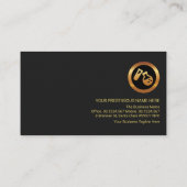 Carte De Visite Chimie chimiste de la ligne rouge en couches grise (Dos)