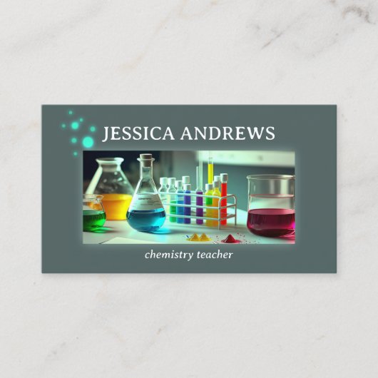 Carte De Visite Chimie Sciences Professeur Tutor (Devant)