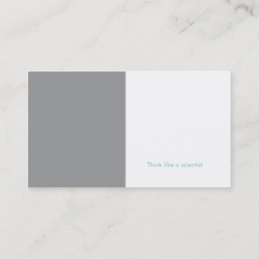 Carte De Visite Chimiste analytique | Microscope scientifique (Dos)