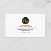 Carte De Visite Chimiste des cristaux de polygone gris étonnant (Dos)