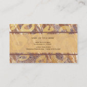 Carte De Visite Chimmer Empreinte de léopard de couleur beige (Dos)