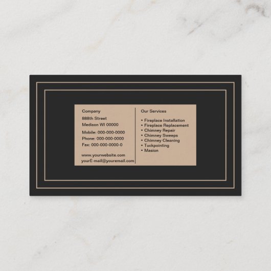 Carte De Visite Chimney (Dos)