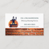Carte De Visite Chimney Sweep Cleaning Service Professional (Devant)