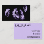 Carte De Visite chimpanzés embrassants (Devant / Derrière)