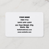 Carte De Visite Chinese Teacher 老师 Laoshi (Dos)