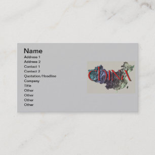 Carte de visite chinois