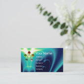 CARTE DE VISITE CHINOIS CINQ ÉLÉMENTS FENG SHUI ÉNERGIE SPIRITUELL (Debout devant)