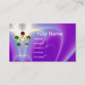 CARTE DE VISITE CHINOIS CINQ ÉLÉMENTS FENG SHUI ÉNERGIE SPIRITUELL (Devant)