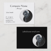 Carte de visite chinois de dragon de Yin Yang (Devant / Derrière)