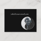 Carte de visite chinois de dragon de Yin Yang (Dos)