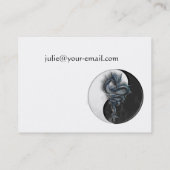 Carte de visite chinois de dragon de Yin Yang (Dos)