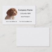 Carte De Visite Chiot à aire courte allemand (Devant / Derrière)