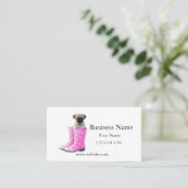 Carte De Visite Chiot Carlin (Debout devant)