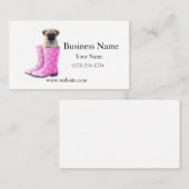 Carte De Visite Chiot Carlin (Devant / Derrière)