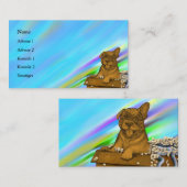 Carte De Visite Chiot dans une boîte (Devant / Derrière)